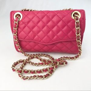 Rebecca Minkoff Pink Mini Quilted Affair Crossbody